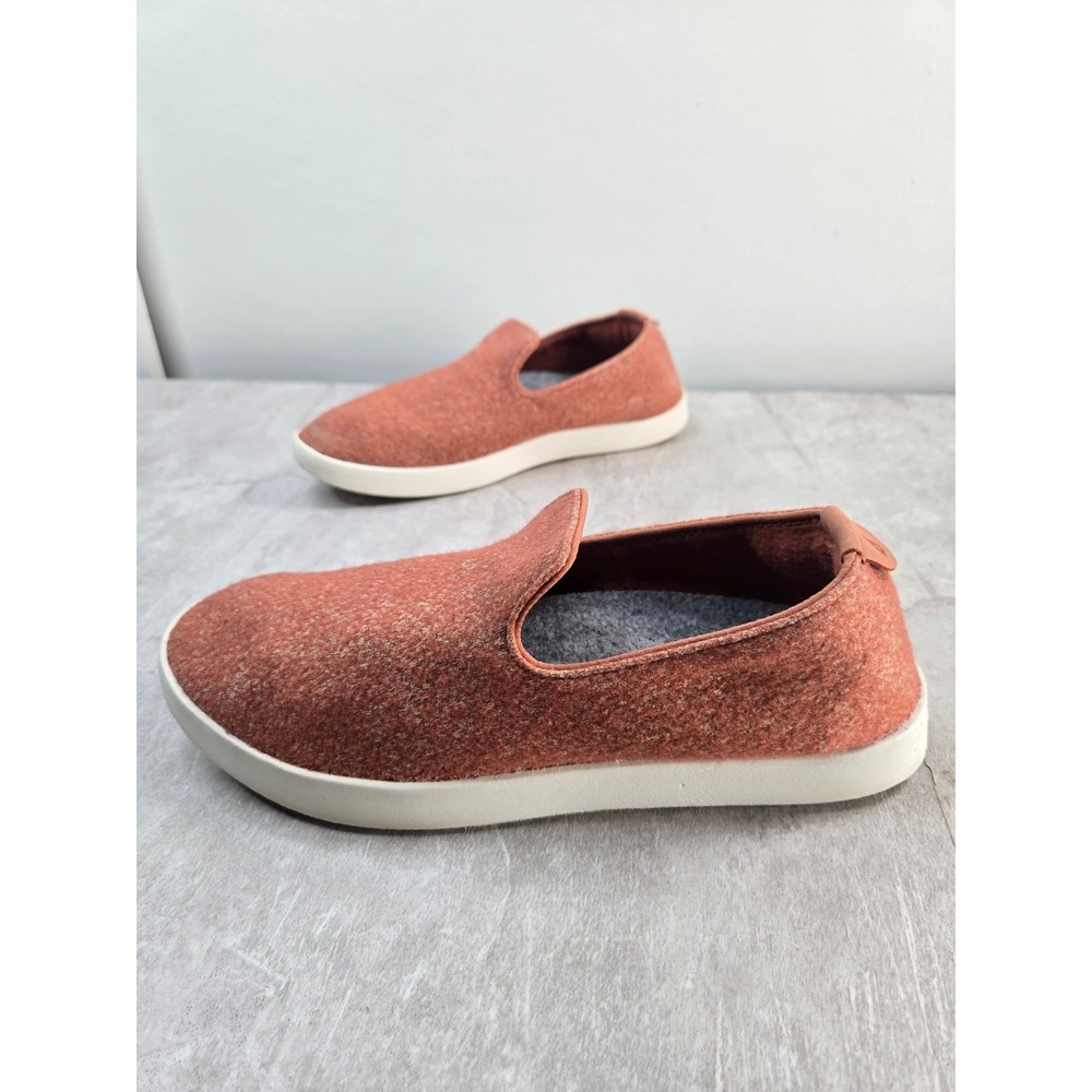 Allbirds Merino Wool Lounger Shoes Womens Sz 9 Rust Orange Slip On Cozy Comfort